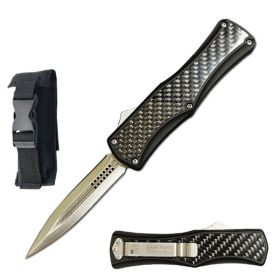 7.75" Carbon Fiber Handle Out Of The Front Automatic OTF Knife