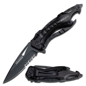 Police Spring Assist Tactical Fighter Folding Pocket Knife