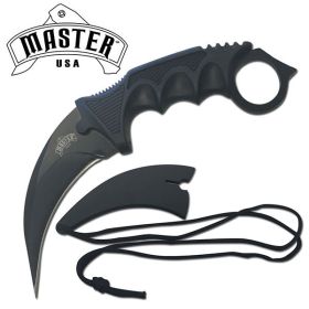 7.5 Inch Fixed Blade Tactical Karambit Neck Defense Knife