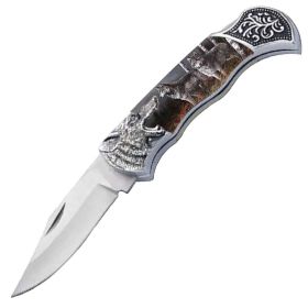 7.25" Wolf Bolster Handle Lockback Folding Pocket Knife in a Gift Box Style-14